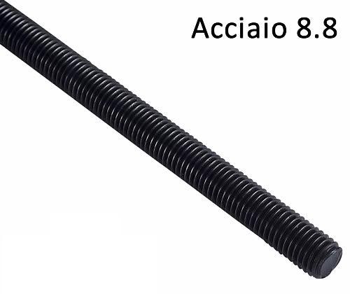 Barra filettata acciaio 8.8 passo grosso MA LUNGHEZZA 1000mm -  grezza o zincata 